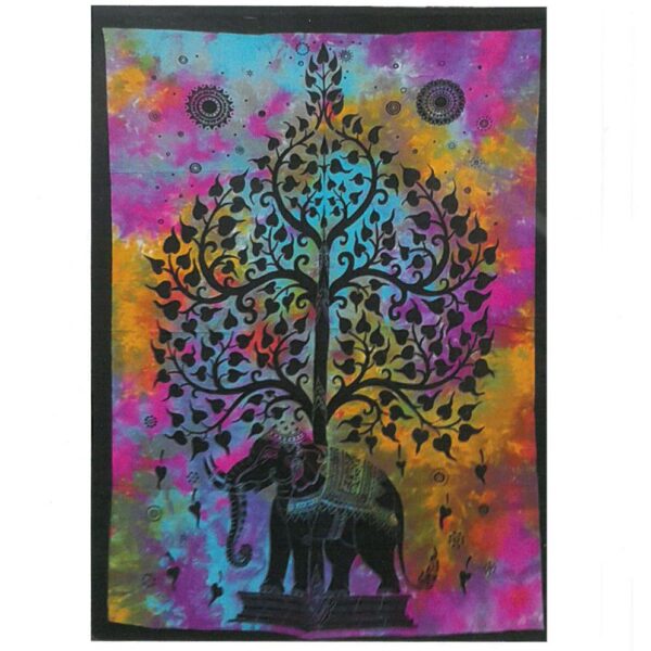 Second image of Arte de pared de algodón - Árbol elefante