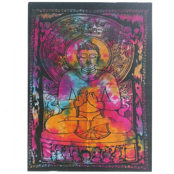 Second image of Arte de pared de algodón - Buda tranquilo