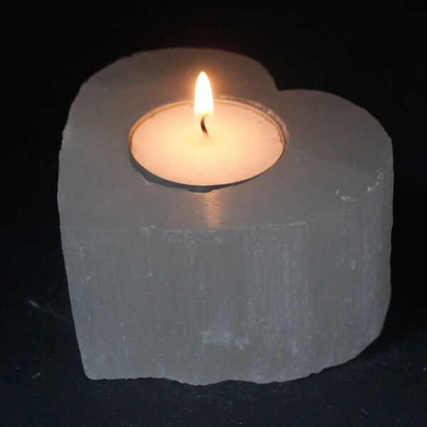 Second image of Candelero Selenite corazón