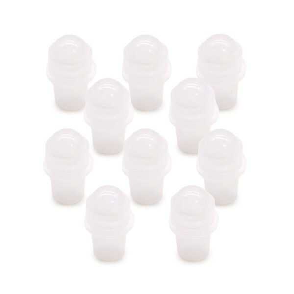 Second image of Punta de rodillo de piedras preciosas para botella de 5 ml - Cuarzo de roca