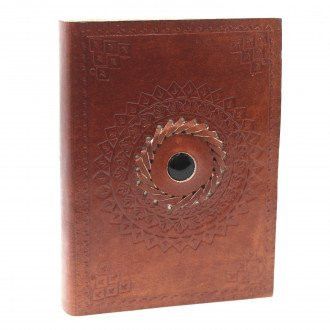 Second image of Cuaderno de cuero Onix Negro