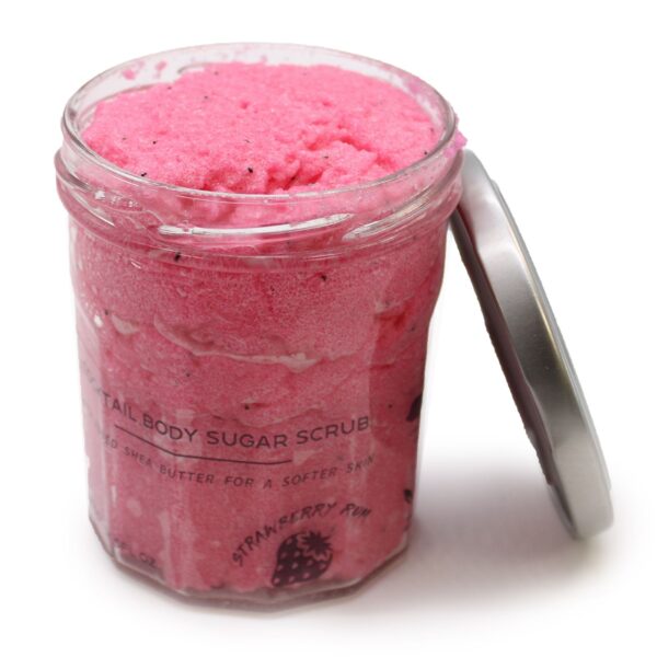 Second image of Exfoliante corporal de azúcar perfumado - Ron de fresa 300g