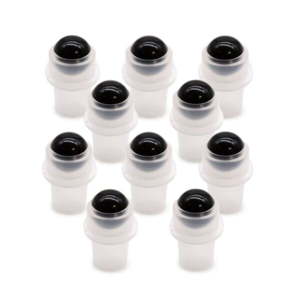 Second image of Punta de rodillo de piedras preciosas para botella de 5 ml - Turmalina negra