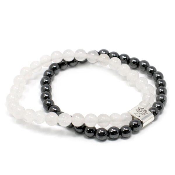 Second image of Pulsera de Piedras Preciosas Magnéticas - Cuarzo Blanco