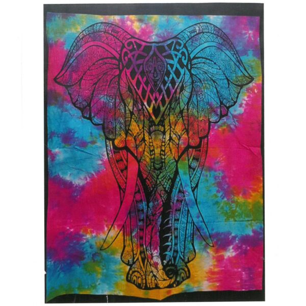 Second image of Arte de pared de algodón - Elefante