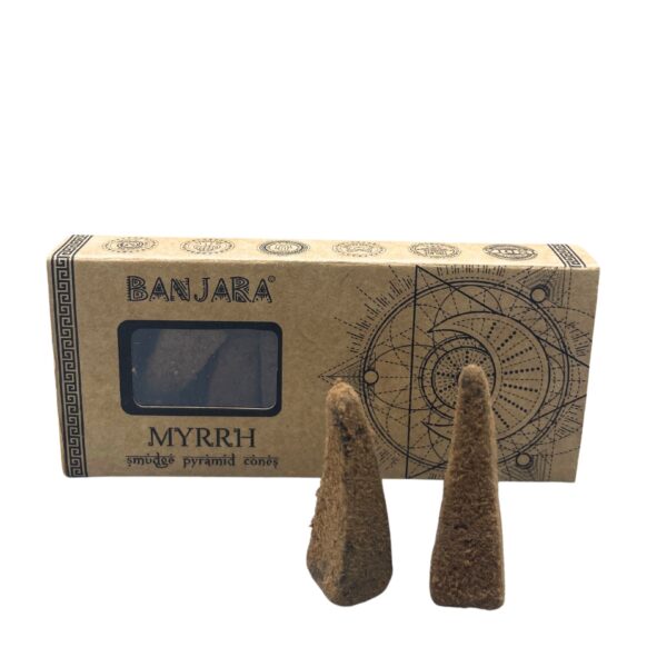 Second image of Conos piramidales Banjara Smudge -  Mirra