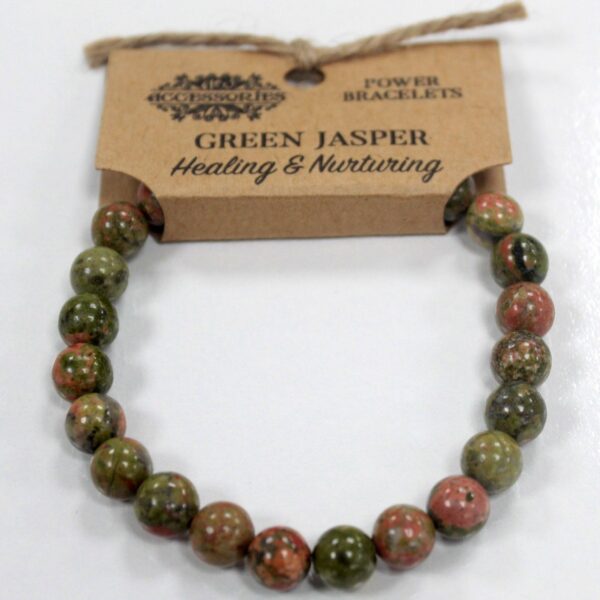 Second image of Brazalete de Energía - Jaspe verde