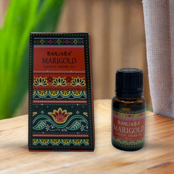 Second image of Aceite con fragancia de la India Banjara 10ml - Caléndula
