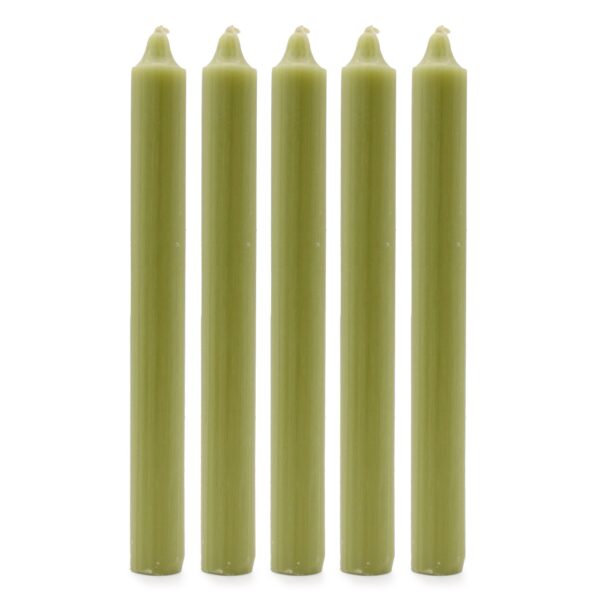 Second image of Velas a Granel de Color Sólido - Oliva Rústica - Paquete de 10