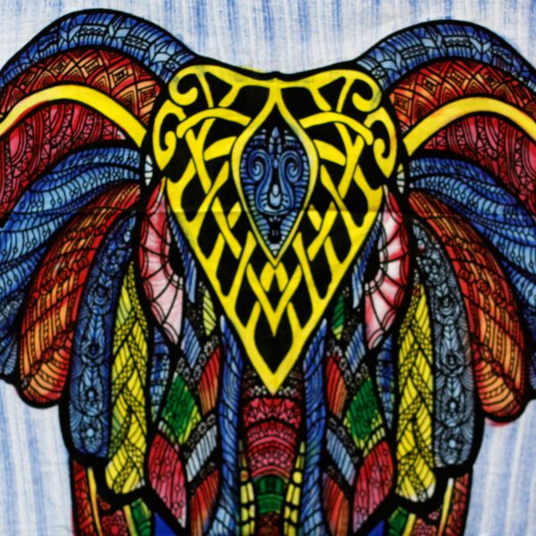 Second image of Arte de Pared de Algodón - Elefante
