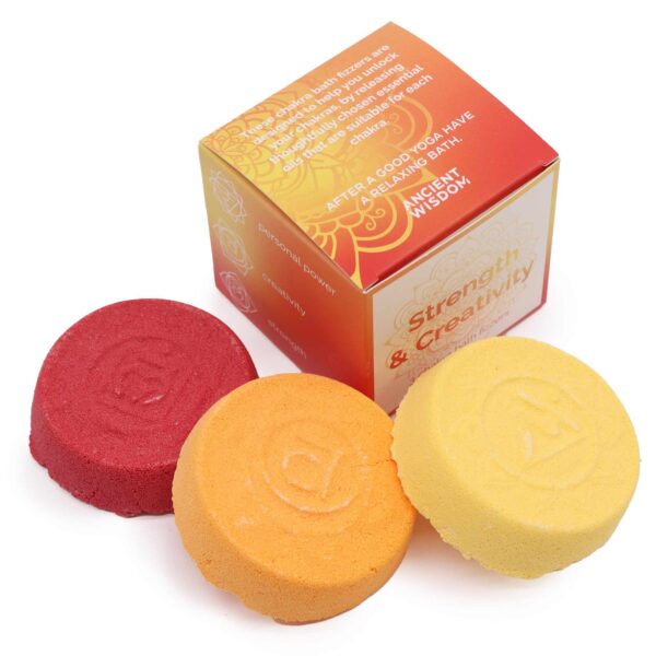 Second image of Bombas de baño Chakra - Caja pequeña - Fuerza y Creatividad