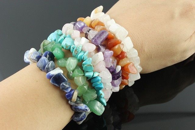 Second image of Pulsera Fragmentos de Piedras Preciosas - Sodalita