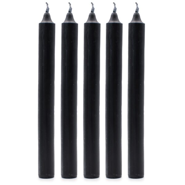 Second image of Velas a Granel de Color Sólido - Negro Rústico - Paquete de 10