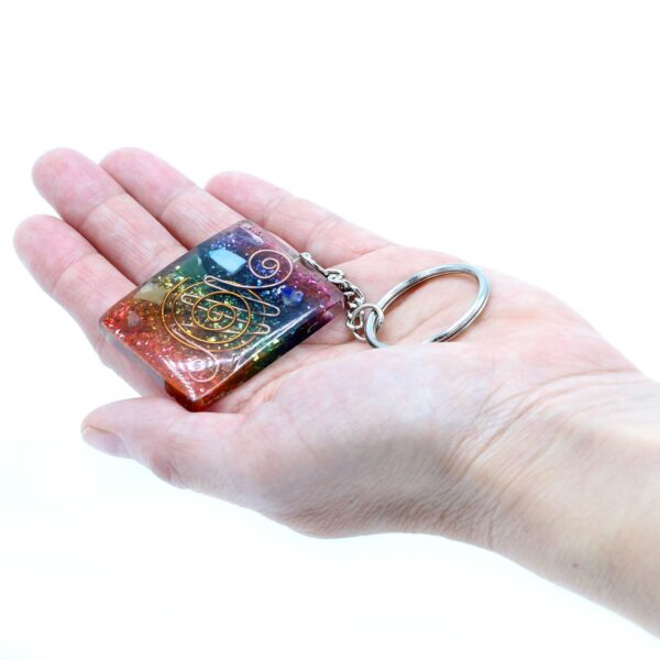 Second image of Llavero Orgonite Power - Home Protect Cobre y Chakra