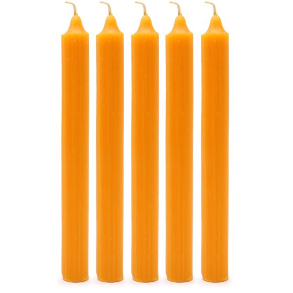 Second image of Juego de Velas de Mesa de Color Sólido - Pack de 21 - Mango Rústico