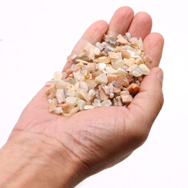 Second image of Moonstone Gemstone Chips Bulk - 1KG