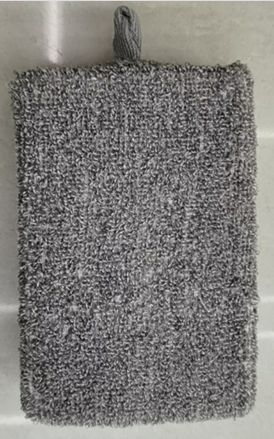 Second image of Esponja de Baño en Bambú & Lino - Carbón