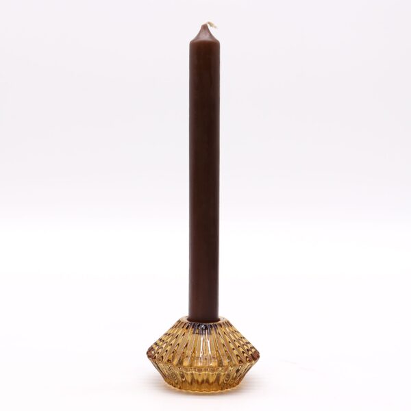 Second image of Portavelas reversible con diseño de flor para cena / vela de té - Ámbar