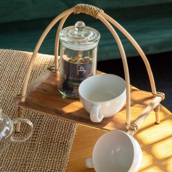 Second image of Soporte para Té de Hoja de Coco - Natural