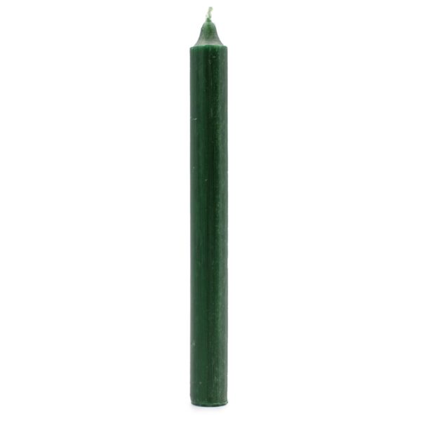 Second image of Velas a Granel de Color Sólido - Verde Acebo Rústico - Paquete de 10
