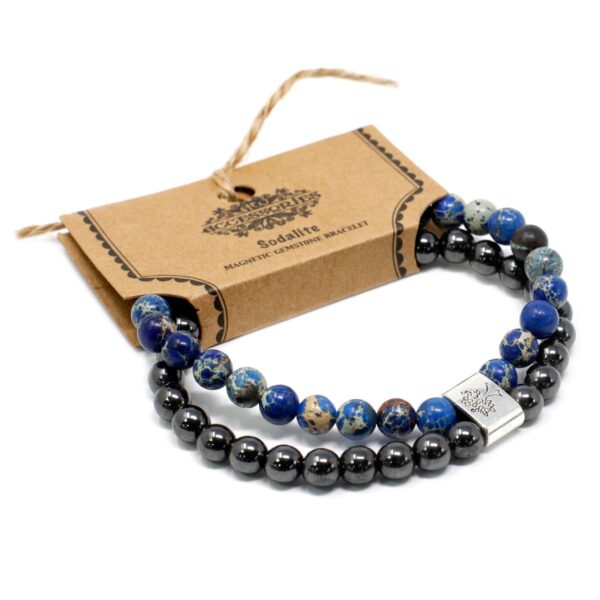 Second image of Pulsera de Piedras Preciosas Magnéticas - Sodalite