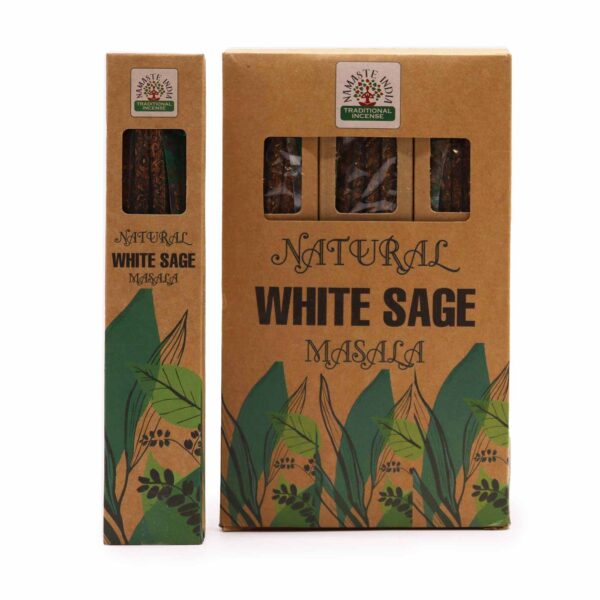 Second image of Incienso Botánico Natural Masala - Salvia Blanca