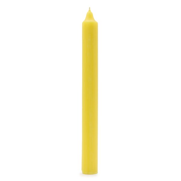 Second image of Juego de Velas de Mesa de Color Sólido - Pack de 21 - Limón Rústico