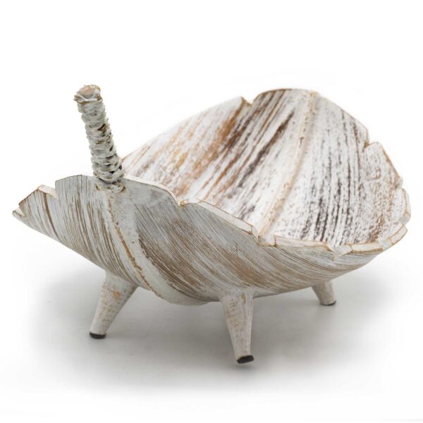 Second image of Frutero Grande de Hoja de Coco - Acabado Blanco