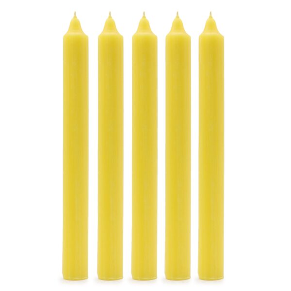 Second image of Velas a Granel de Color Sólido - Limón Rústico - Paquete de 10
