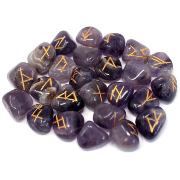 Second image of juego de Runa de la India en bolsas - Amatista