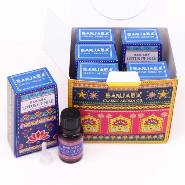 Second image of Aceite con fragancia de la India Banjara 10ml - Loto del Nilo