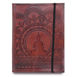 Cuaderno mediano con elástico - Mandala tibetano