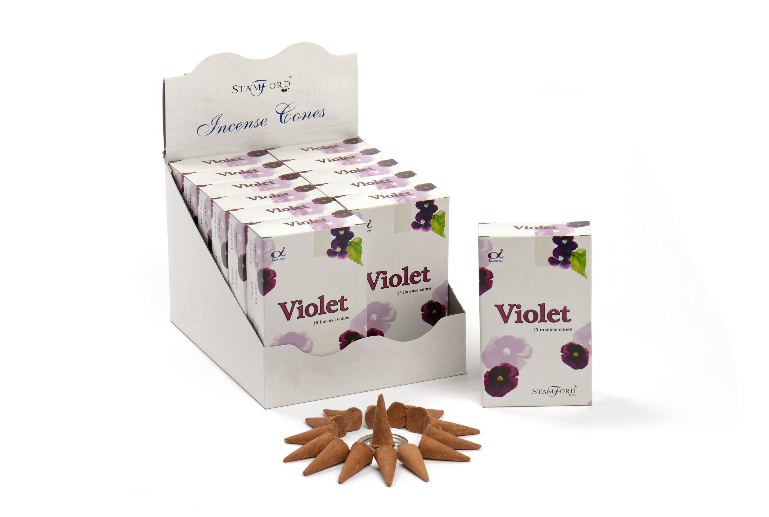 Second image of Conos de incienso violeta