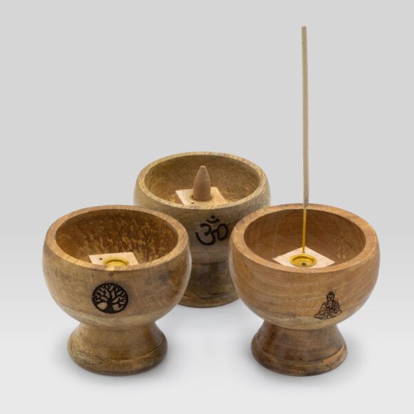 Second image of Portaincienso Cuenco Ritual Grande 11x6.cm - Buda