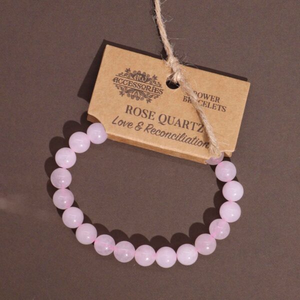 Second image of Brazalete de Energía - Cuarzo rosa