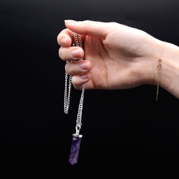 Second image of Colgante de Punto Clásico de Piedras Preciosas - Amatista