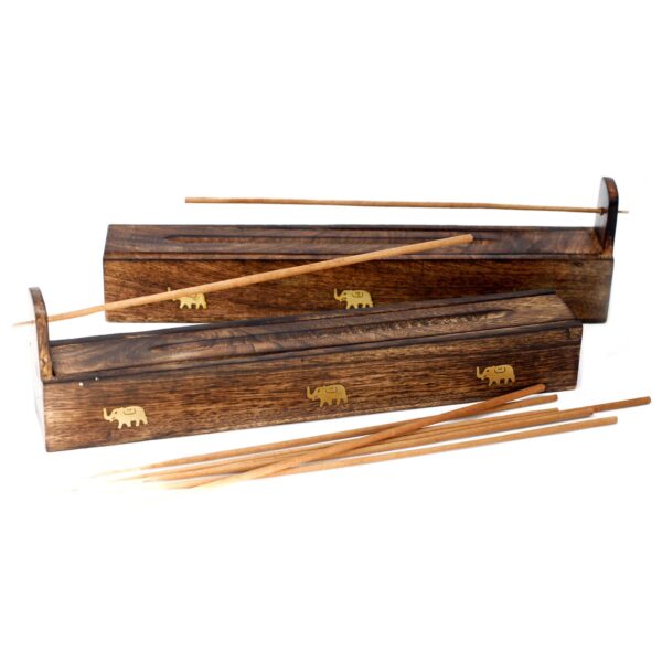 Second image of Mango Wood Incense Box - Assorted