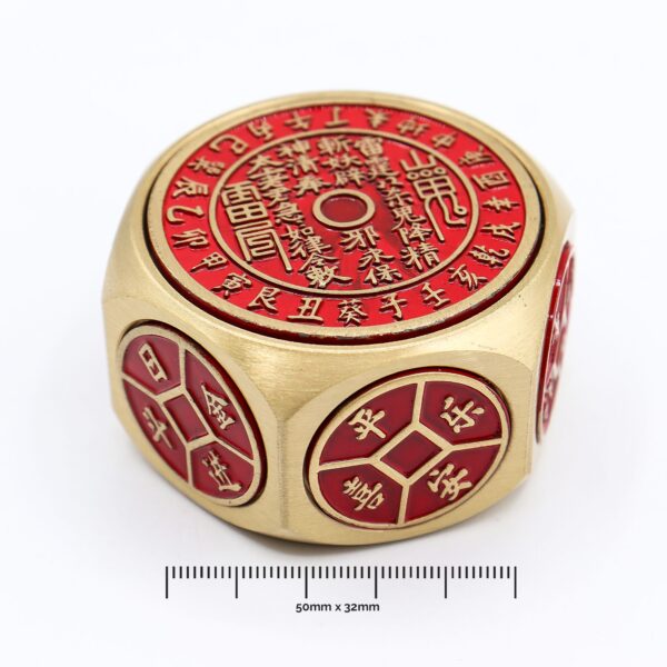 Second image of Fortuna del Feng Shui - Calendario Rojo y Dados de Moneda - Selector de Fechas Auspiciosas