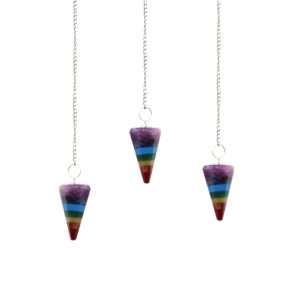 Péndulos Especiales - Chakra 7 Piedras