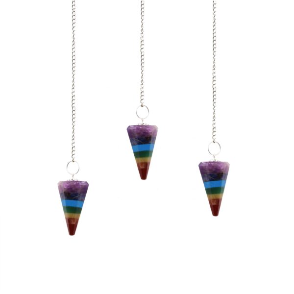 Péndulos Especiales - Chakra 7 Piedras