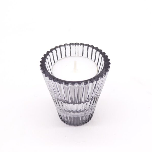Portavelas reversible para cena / vela de té - Gris medianoche