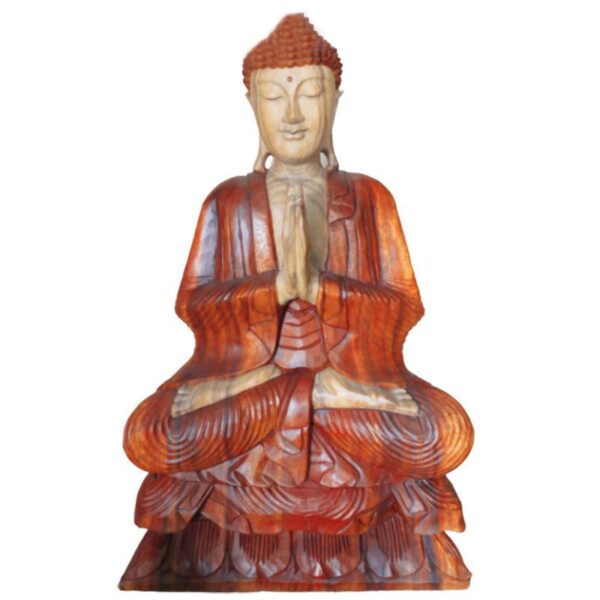 Second image of Estatua de Buda Tallada a Mano - 80cm Bienvenido