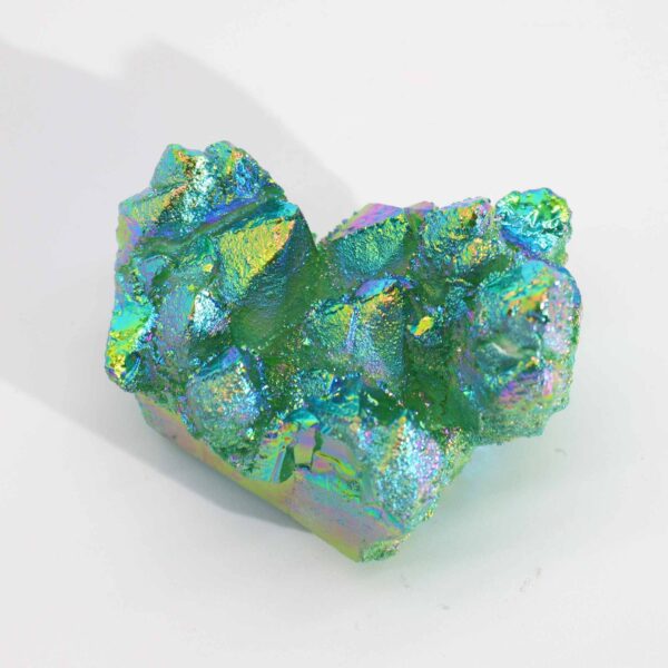 Second image of Cuarzo Natural Mejorado Mediano - Cuarzo Llama Verde Aura (aprox 100-150gm 7-10cm)