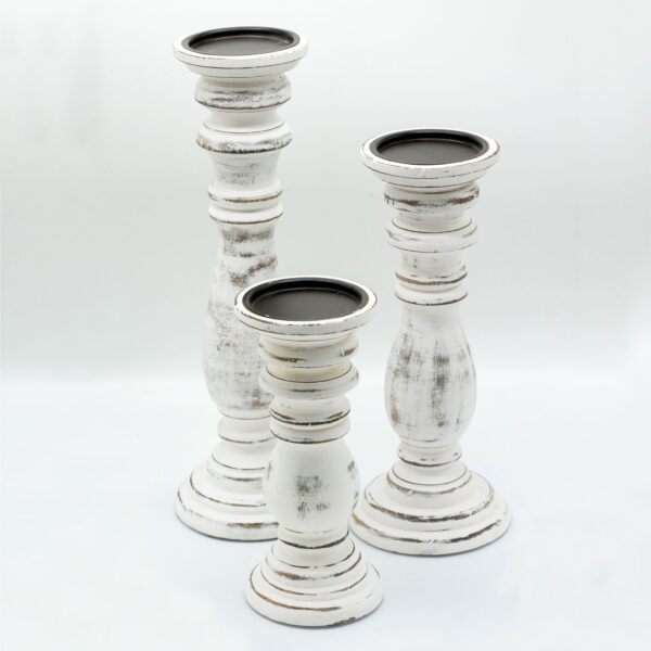 Second image of Candelabro clásico - Blanco - 373x10cm - Grande