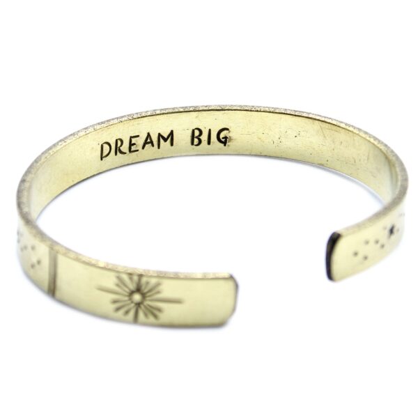 Second image of Pulsera de Inspiración - Latón Amanecer, Galaxia, Estrellas, Tierra