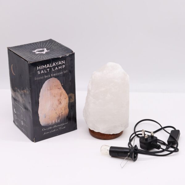 Second image of Lámpara de Sal del Himalaya de Cristal de Roca - & Base apx 3-5kg