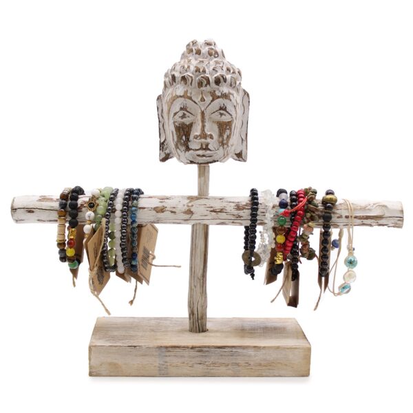 Second image of Rama única y soporte de Buda - Blanqueado