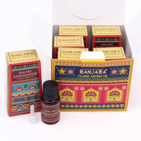 Second image of Aceite con fragancia de la India Banjara 10ml - Sándalo