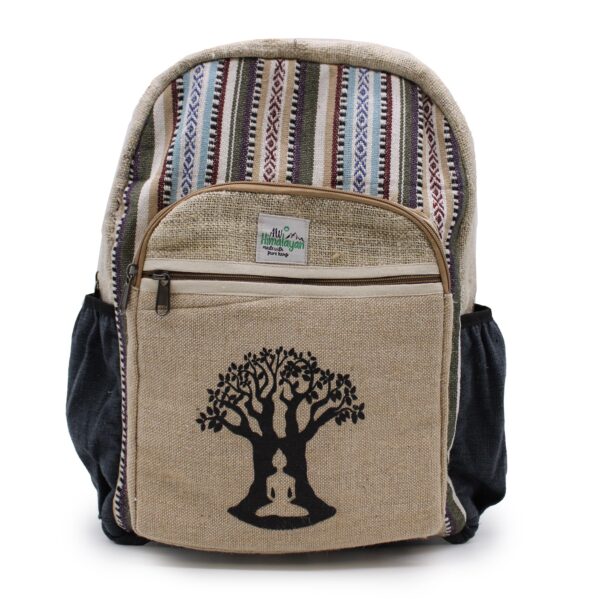 Second image of Mochila Grande De Cáñamo - Bohdi Tree Design