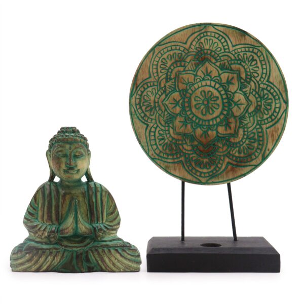 Second image of Set Feng Shui Buda - Mandala - Verde